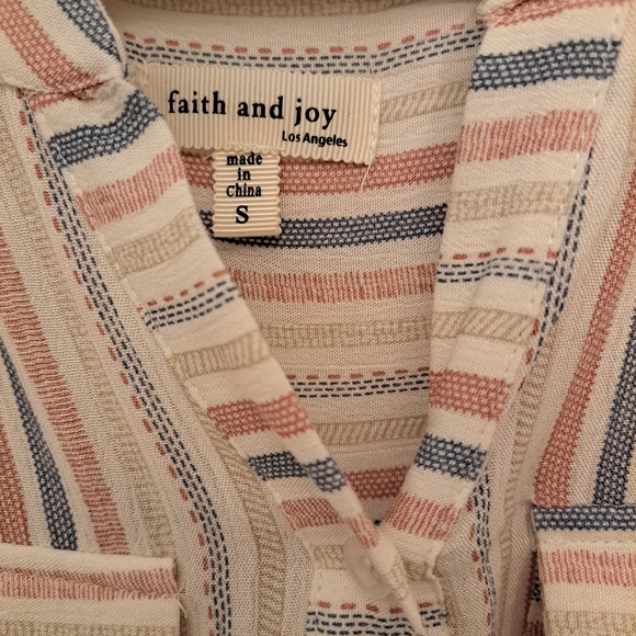 Tunic style striped blouse - Picture 4 of 4